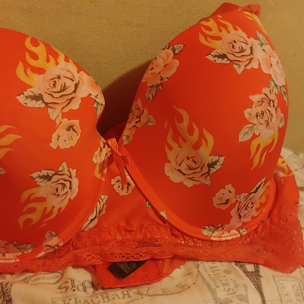 Pink bra